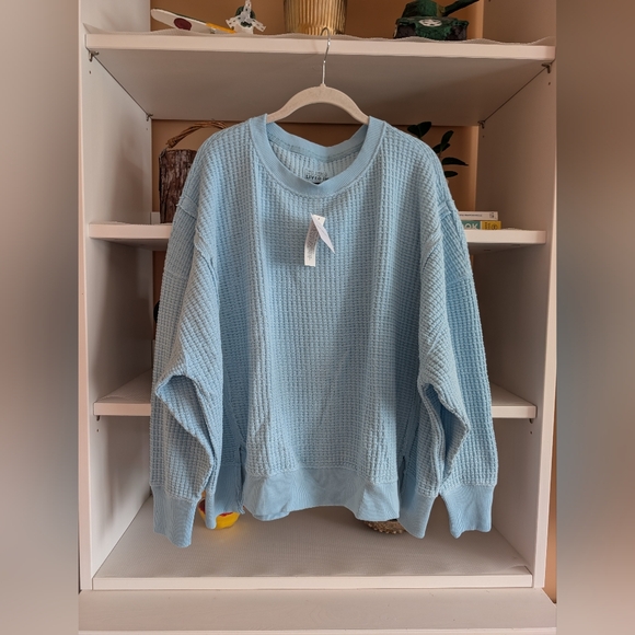 aerie Tops - American Eagle AE Big Hug Waffle Sweatshirt